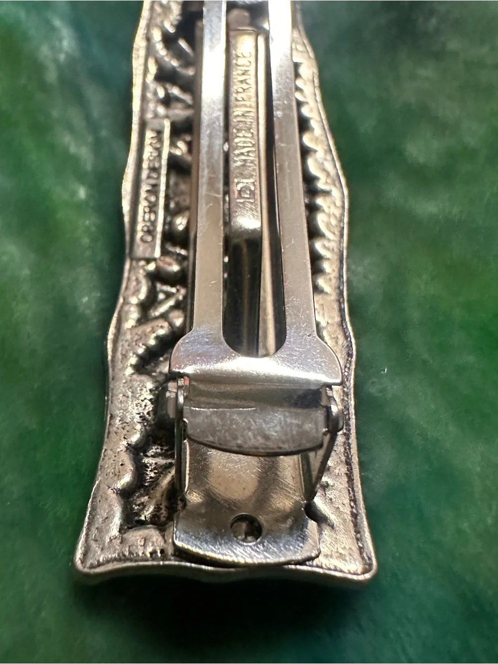 Oberon Design Scottish Thistle Britannia Metal Barrette